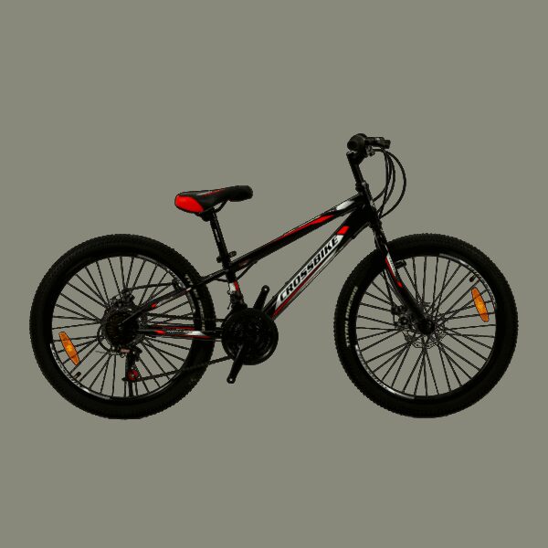 Велосипед CROSSBIKE Spark D 24" 11" Чорний-Червоний купити