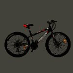 Велосипед CROSSBIKE Spark D 26" 13" Чорний-Червоний купити