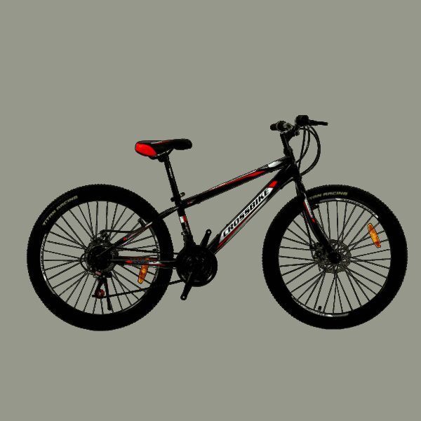 Велосипед CROSSBIKE Spark D-Al 26" 13" Чорний-Червоний купити