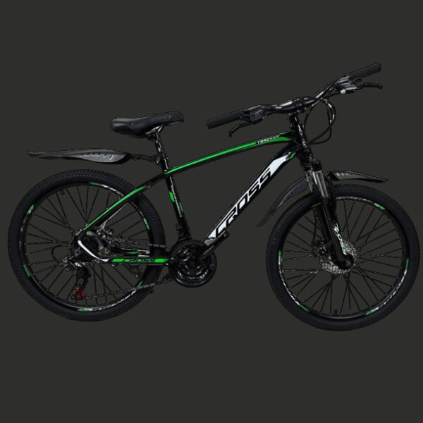 Велосипед CrossBike Tracker 24" 15" Чорний-Зелений купити